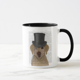 Yellow Labrador, Formal Hound and Hat Mug