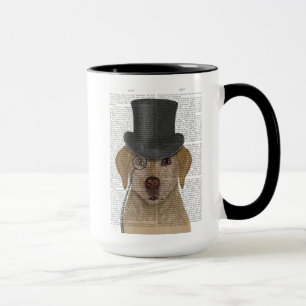 Yellow Labrador, Formal Hound and Hat Mug