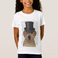 Yellow Labrador, Formal Hound and Hat