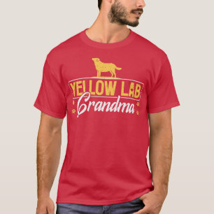Yellow Labrador Grandma Lab Retriever Dog Lovers T-Shirt
