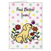 Yellow Labrador & Green Cartoon (Front)