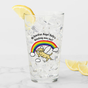 Yellow Labrador Guardian Angel (Rainbow Bridge) Glass