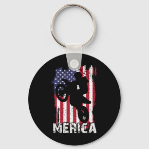 Yellow Labrador Labs Patriotic American Flag Dog 4 Keychain