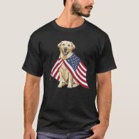 Yellow Labrador Labs Patriotic American Flag Dog 4