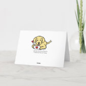 Yellow Labrador Love Letter Thank You Card | Zazzle