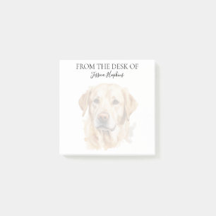 Yellow Labrador Lover Monogrammed Dog Post-it Notes