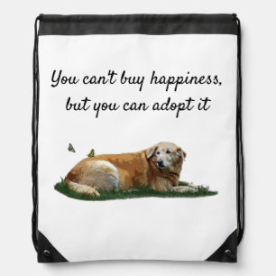 Yellow Labrador Mixed Dog Drawstring Backpack