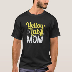 Yellow Labrador Mom Lab Retriever Dog T-Shirt