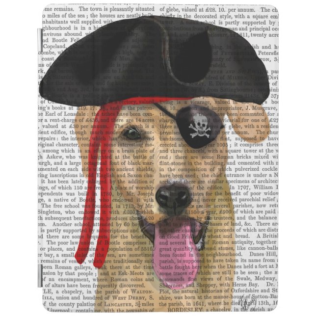 Yellow Labrador Pirate 2 iPad Air Cover (Front)