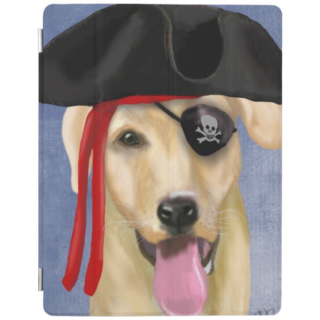 Yellow Labrador Pirate iPad Air Cover (Front)