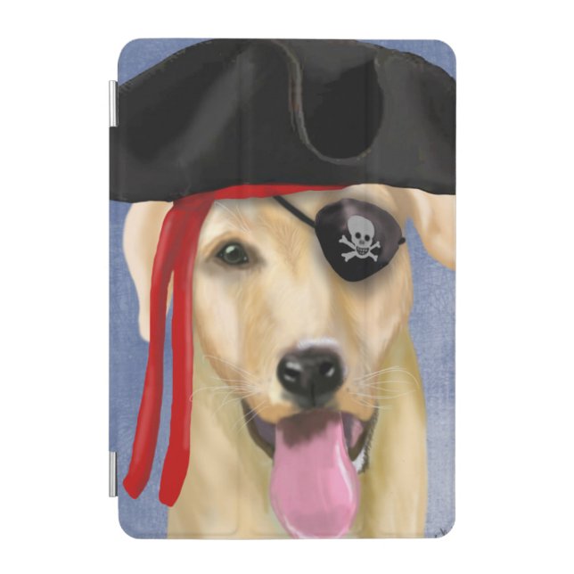 Yellow Labrador Pirate iPad Mini Cover (Front)