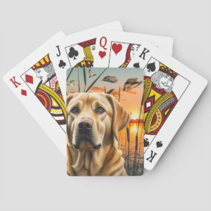 Yellow Labrador Playing Cards, Labrador Poker Cards