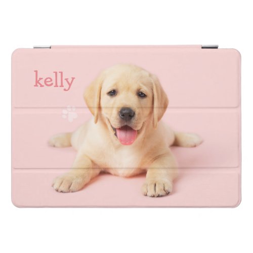 yellow labrador puppy Pink iPad Pro Cover