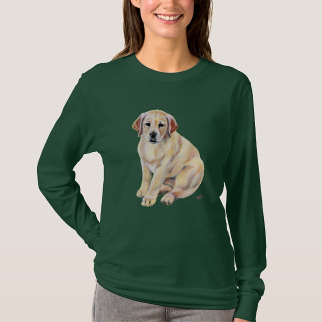 Yellow Labrador Puppy T-Shirt (Front)