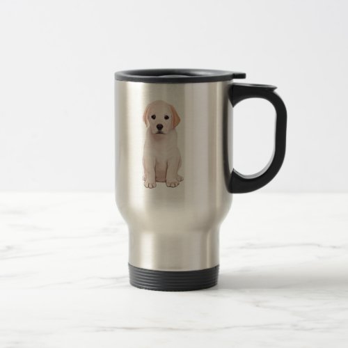Yellow Labrador Puppy Travel Mug