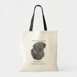 Yellow Labrador Retreiver Dog Portrait Fun Slogan Tote Bag at Zazzle