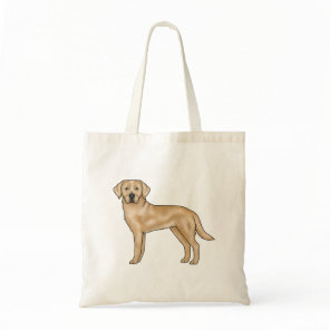 Yellow Labrador Retriever Adorable Cartoon Dog Art Tote Bag
