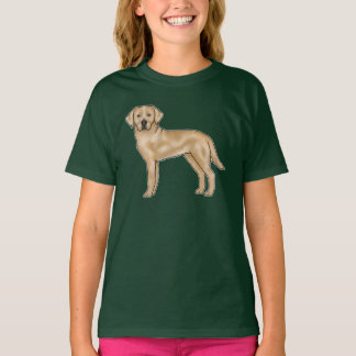 Yellow Labrador Retriever Adorable Cartoon Lab Dog T-Shirt