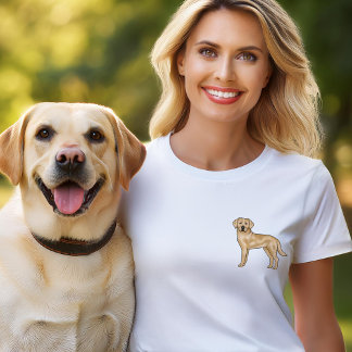 Yellow Labrador Retriever Art Cute Lab Portrait T-Shirt