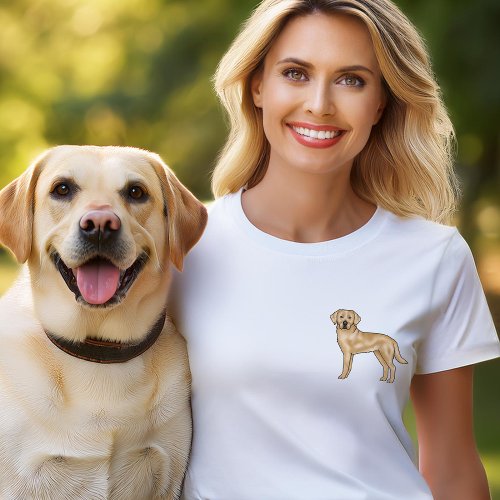 Yellow Labrador Retriever Art Cute Lab Portrait T_Shirt