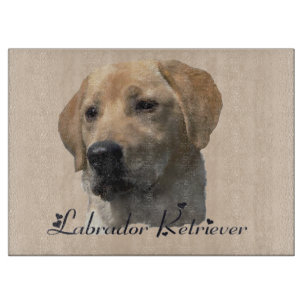 Yellow Labrador Retriever Art Gifts Cutting Board