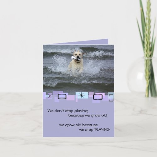 Yellow Labrador Retriever Birthday Greeting Card