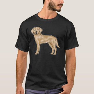 Yellow Labrador Retriever Canine Cartoon Lab Dog T-Shirt