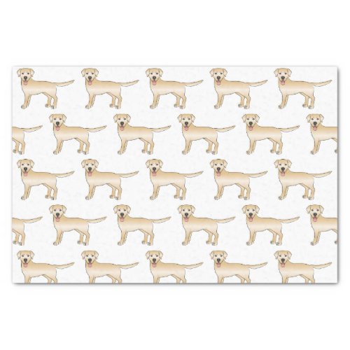 Yellow Labrador Retriever Cartoon Dog Pattern Tissue Paper