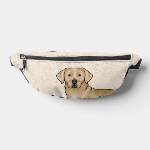 Yellow Labrador Retriever Cartoon Lab Dog Head Fanny Pack