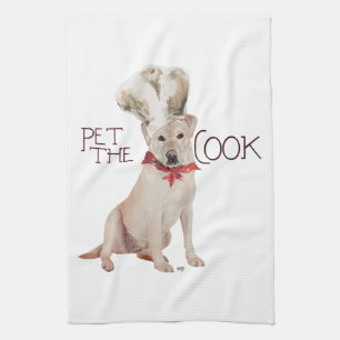 Yellow Labrador Retriever Chef Kitchen Towel