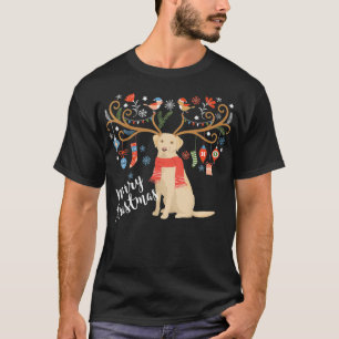 Yellow Labrador Retriever Christmas Dog Lab Xmas S T-Shirt