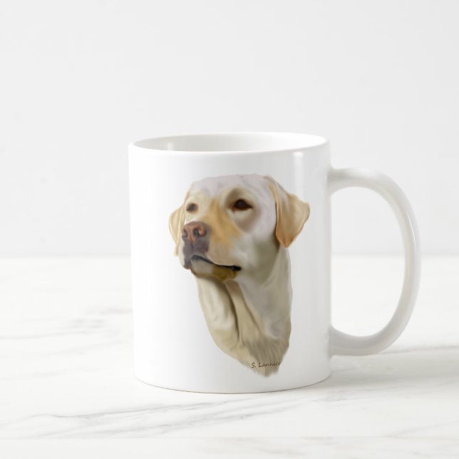 Yellow Labrador Retriever Coffee Mug (Right)