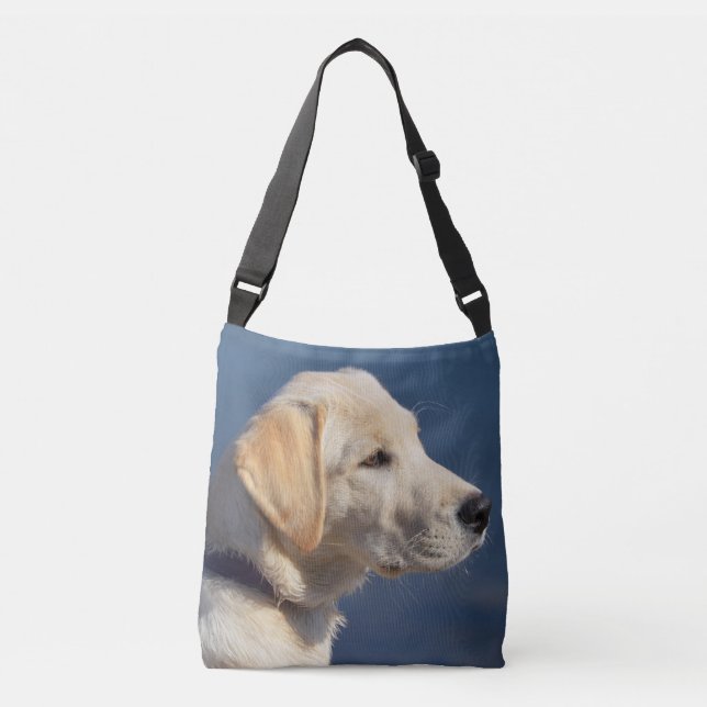 Yellow Labrador Retriever Crossbody Bag (Front)