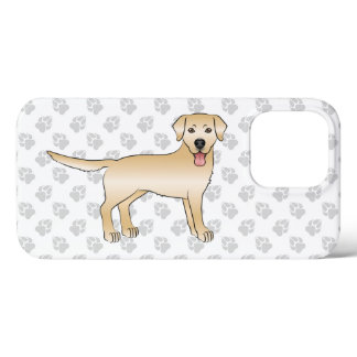 Yellow Labrador Retriever Cute Cartoon Dog iPhone 13 Pro Case