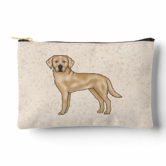 Yellow Labrador Retriever Cute Cartoon Lab Dog Accessory Pouch