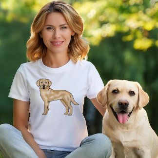 Yellow Labrador Retriever Cute Dog Illustration T-Shirt