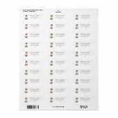 Yellow Labrador Retriever Dog Address Label (Full Sheet)