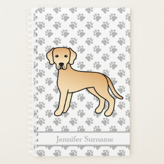 Yellow Labrador Retriever Dog And Paws &amp; Text Planner
