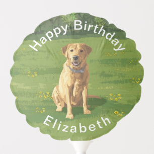 Yellow Labrador Retriever Dog Balloon