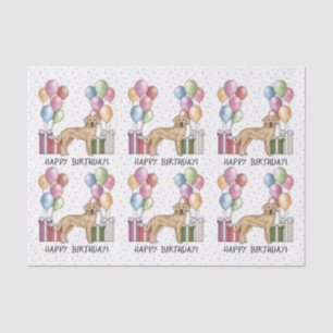 Yellow Labrador Retriever Dog Colorful Birthday Tissue Paper
