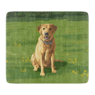 Yellow Labrador Retriever Dog Cutting Board