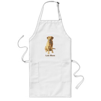 Yellow Labrador Retriever Dog Long Apron by Fun_Forest at Zazzle