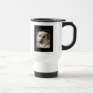 Yellow Labrador Retriever Dog on Travel Mug