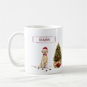 Yellow Labrador Retriever Funny Christmas Dog Coffee Mug