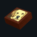 Yellow Labrador Retriever Jewelry Box<br><div class="desc">Blond  Labrador Retriever lover gifts</div>