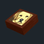Yellow Labrador Retriever Jewelry Box<br><div class="desc">Blond  Labrador Retriever lover gifts</div>