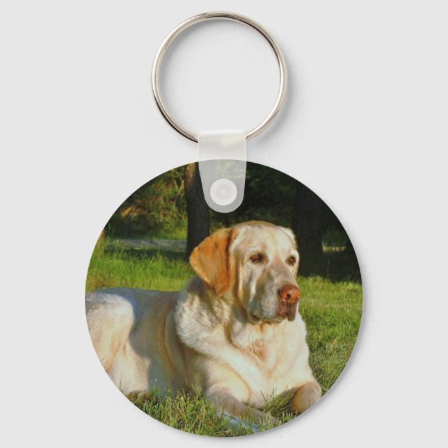 Yellow Labrador Retriever Keychain (Front)