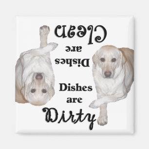 Yellow Labrador Retriever Lovers Dishwasher Magnet