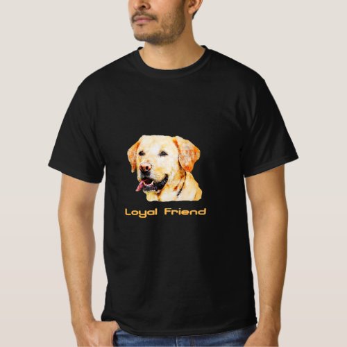 Yellow Labrador Retriever Loyal Friend T_Shirt