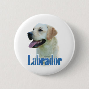 Yellow Labrador Retriever Name - Button